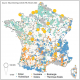 Puissance et localisation des installations de production d'électricité en France en 2019