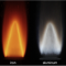 Photographies de flammes métalliques 