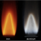 Photographies de flammes métalliques 