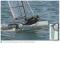 Un catamaran de la gamme 2win et son safran Hacoma