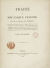 Traité de Mécanique céleste de Pierre Simon Laplace, Tome V (1825)