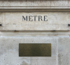 Le mètre étalon de la place Vendôme, Paris