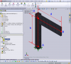 La simulation par éléments finis sous SolidWorks d’un assemblage « coin parfait » entre deux éléments du lit haut