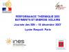 Performance thermique des bâtiments et énergie solaire